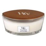 Świeca zapachowa WOODWICK White Teak - elipsa, 453,6 g