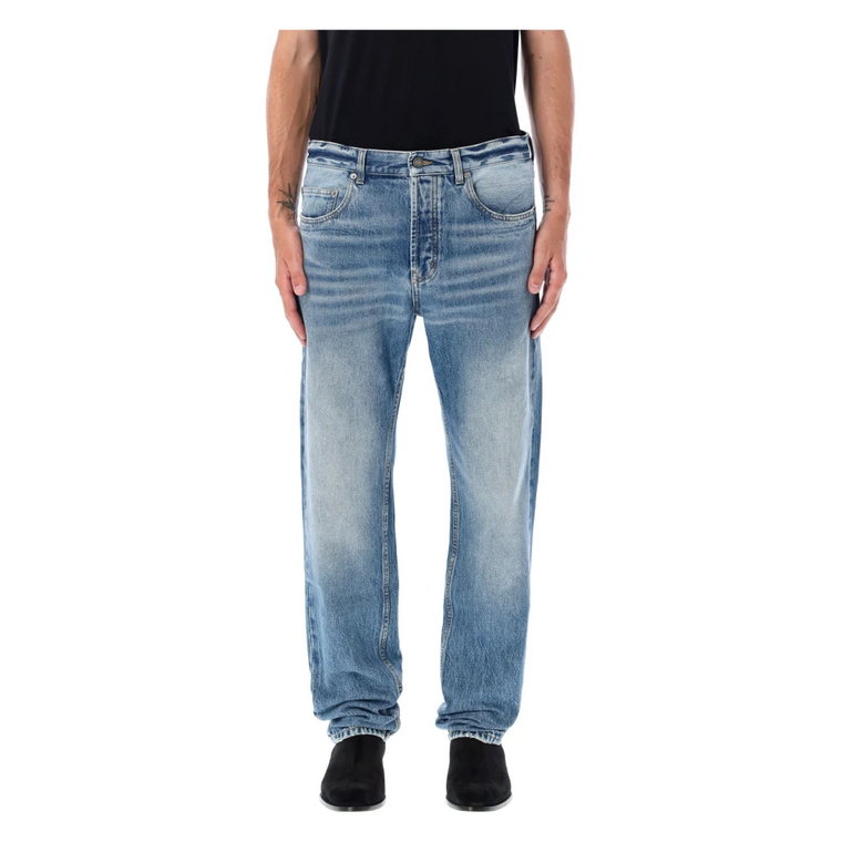 Jasnoniebieskie Straight Baggy Jeans Aw23 Saint Laurent