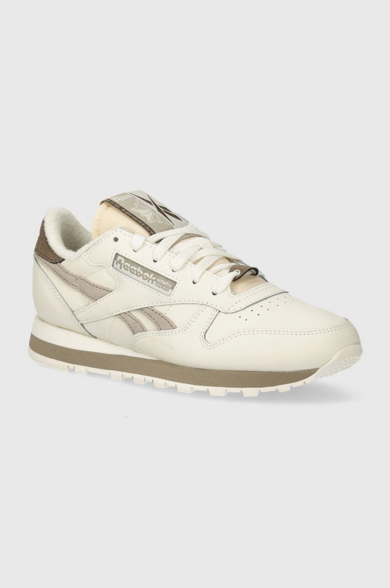 Reebok Classic sneakersy skórzane Classic Leather kolor beżowy 100074360