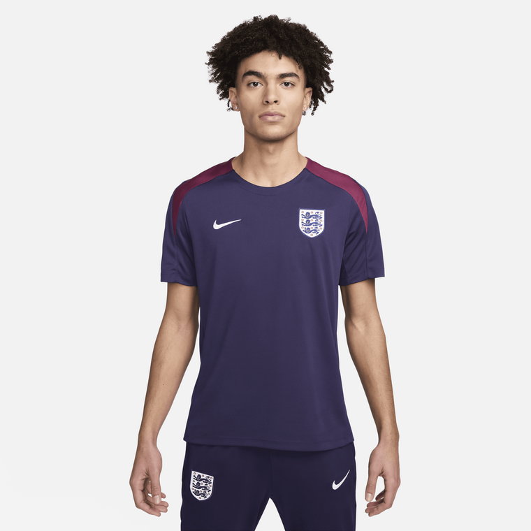 Męska dzianinowa koszulka piłkarska z krótkim rękawem Nike Dri-FIT Anglia Strike - Fiolet