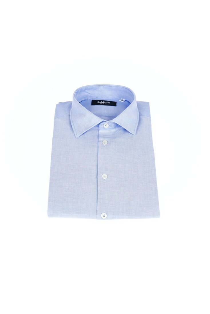 Koszula marki Baldinini Trend model OXFORD NIZZA kolor Niebieski. Odzież męska. Sezon: Cały rok