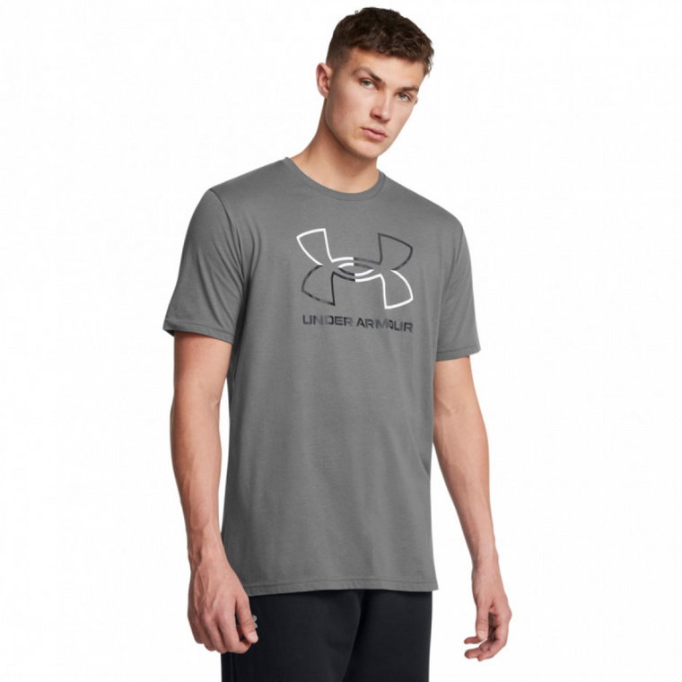 Męski t-shirt z nadrukiem Under Armour UA Gl Foundation Update Ss - szary