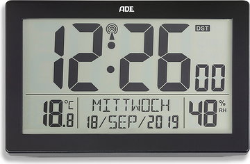 Zegar i budzik ADE XL sterowany radiowo