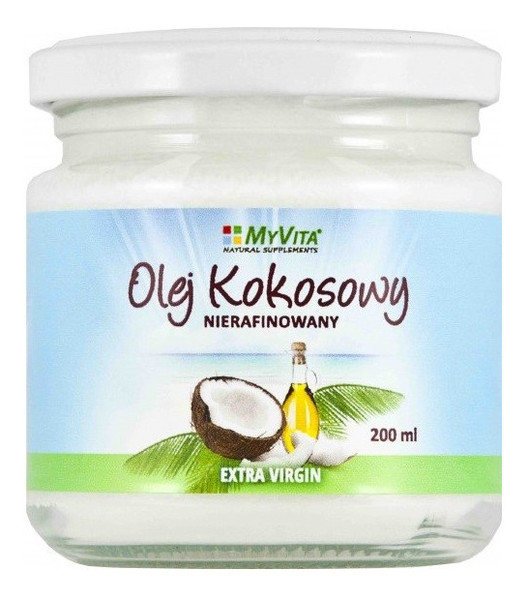 MyVita, olej kokosowy nierafinowany, 200 ml