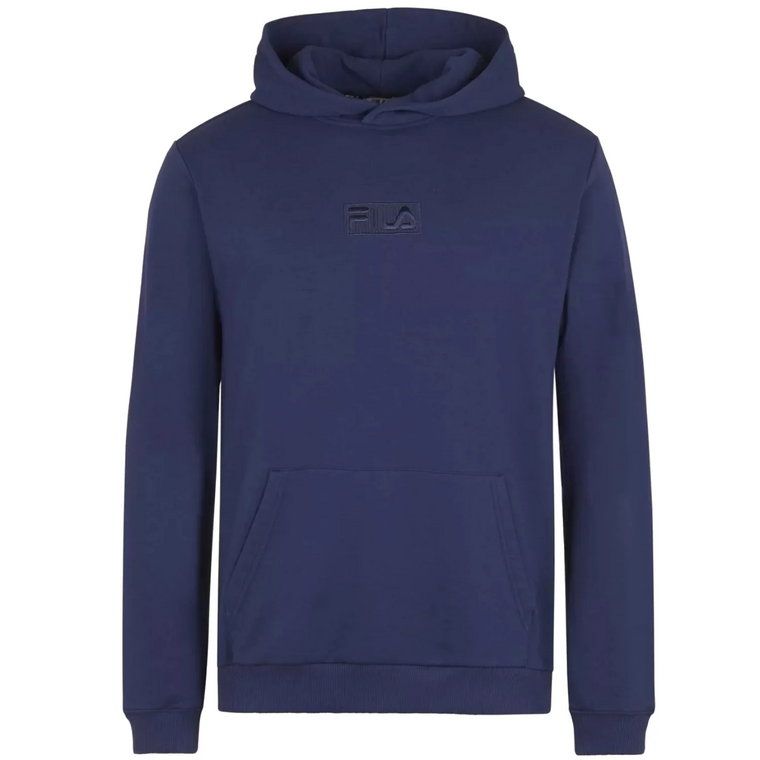 Fila Beltinci Hoody FAM0159-50001, Męskie, Granatowe, bluzy, bawełna, rozmiar: L