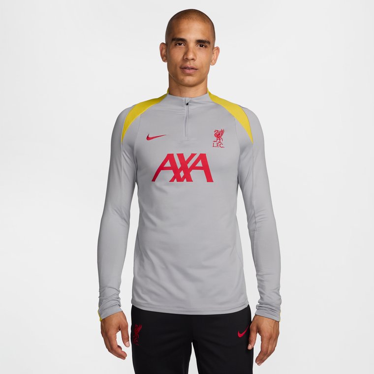 Męska treningowa koszulka piłkarska Nike Dri-FIT Liverpool F.C. Strike (wersja trzecia) - Szary