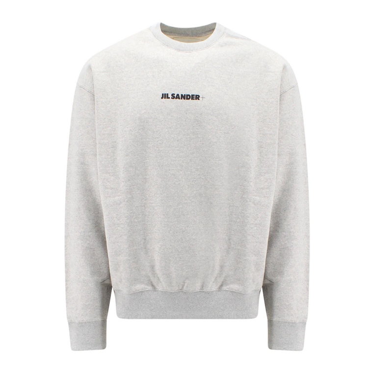 Szara Crew-neck Sweatshirt Jil Sander