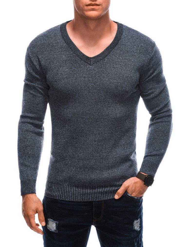 Sweter męski E230 - grafitowy