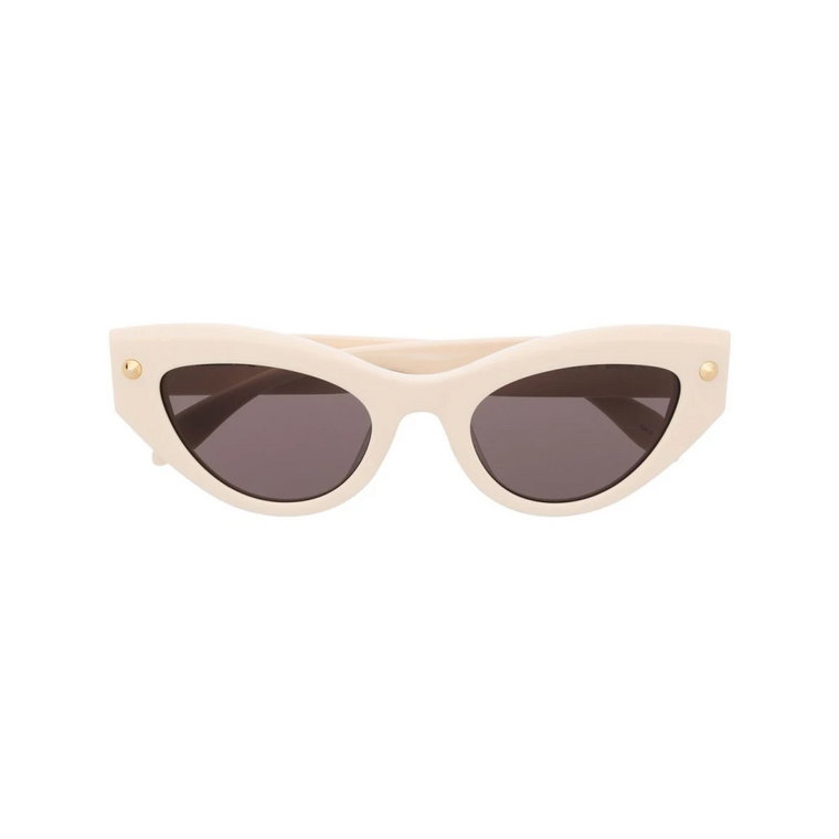 Białe Okulary w stylu Cat-Eye Alexander McQueen