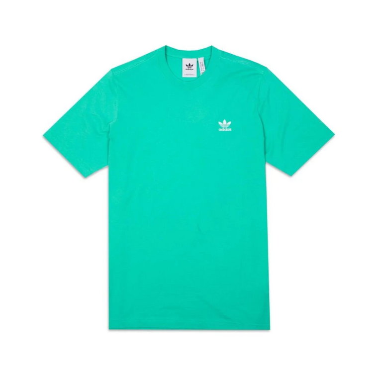 Zielony T-shirt z logo Trefoil Adidas Originals