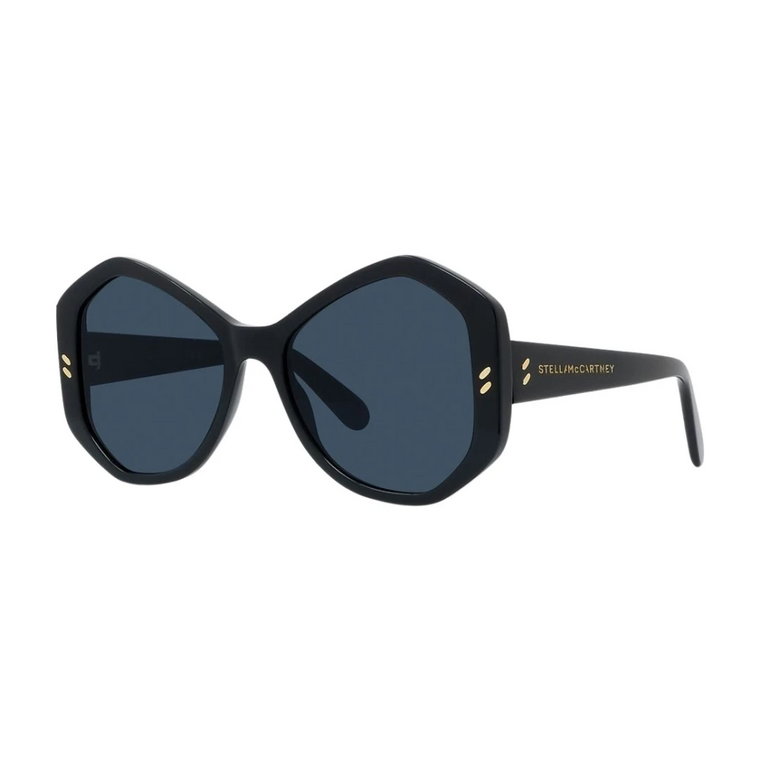 Błyszczące Czarne/Dym Sc40056I Okulary przeciwsłoneczne Stella McCartney