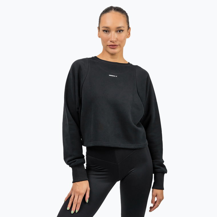 Top treningowy damski NEBBIA Gym Spirit Crop black | WYSYŁKA W 24H | 30 DNI NA ZWROT