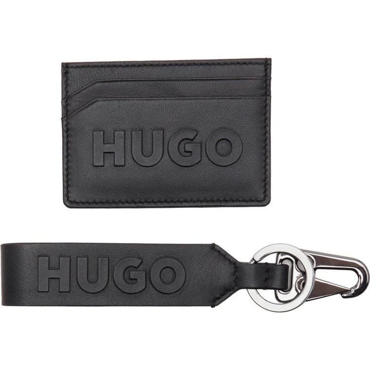 HUGO Skórzane etui na karty hold case