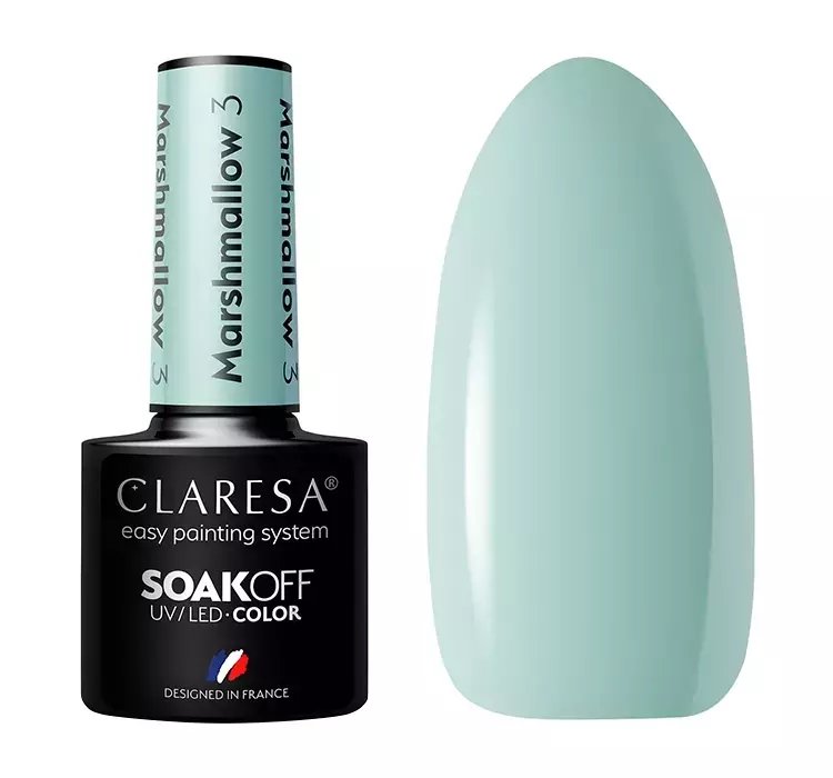 CLARESA SOAK OFF LAKIER HYBRYDOWY MARSHMALLOW 3 5ML