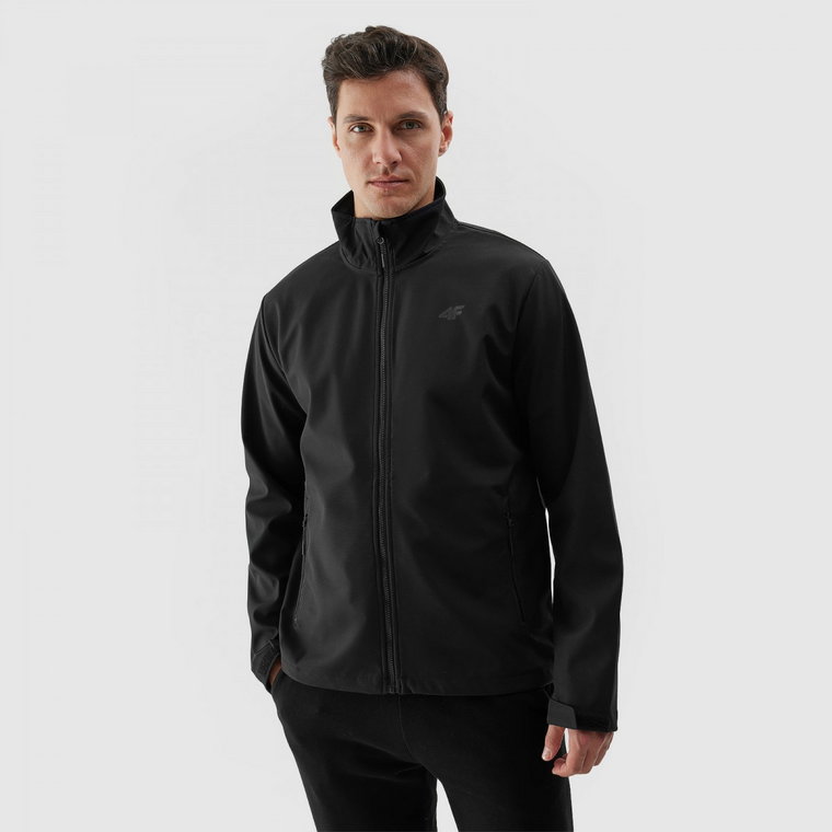 Męska kurtka softshell wiatroodporna membrana 5000 4F 4FWSS24TSOFM235 - czarna