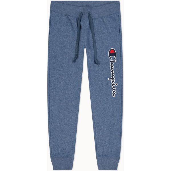 Spodnie dresowe męskie Vertical Logo Cotton Joggers Rib Cuff Champion