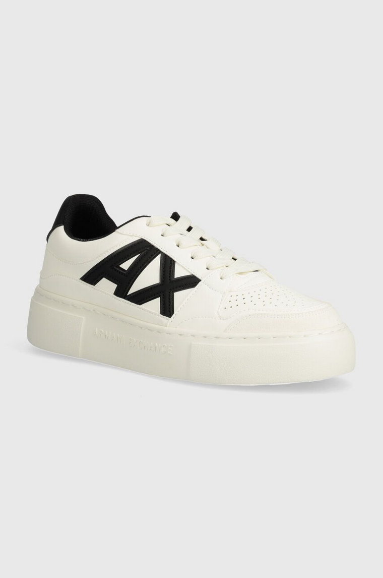 Armani Exchange sneakersy kolor beżowy XDX147 XV830 T052