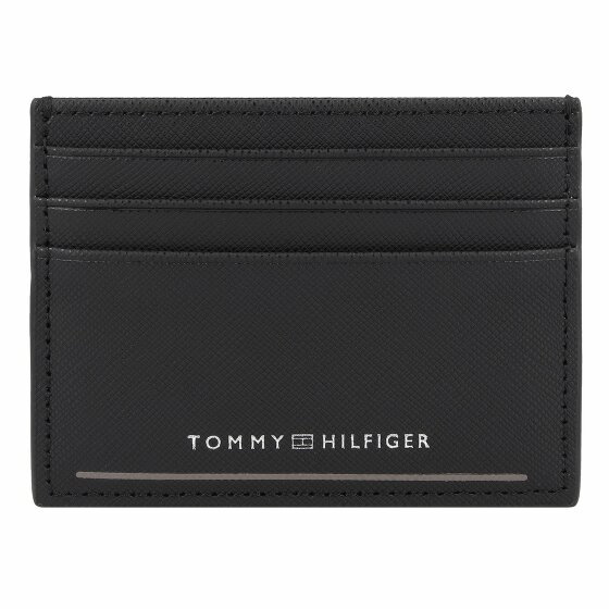 Tommy Hilfiger TH Saffiano Etui na karty kredytowe Skórzany 10.5 cm black