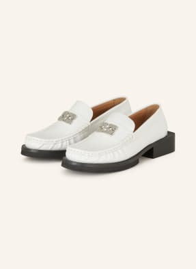 Ganni Loafersy weiss