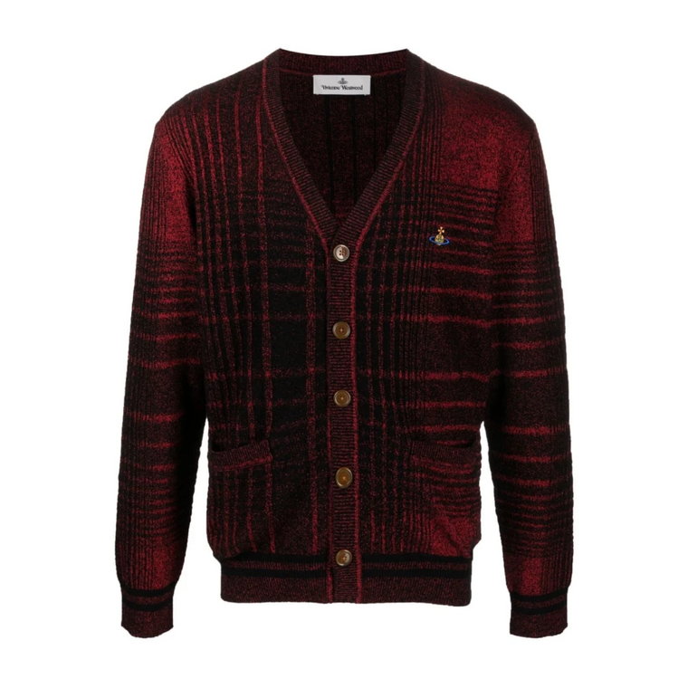 Czarny Sweter w Kratę Madras Vivienne Westwood