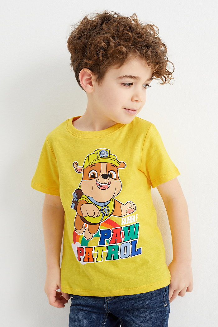 C&A Psi Patrol-Koszulka z krótkim rękawem, żółty, Rozmiar: 98