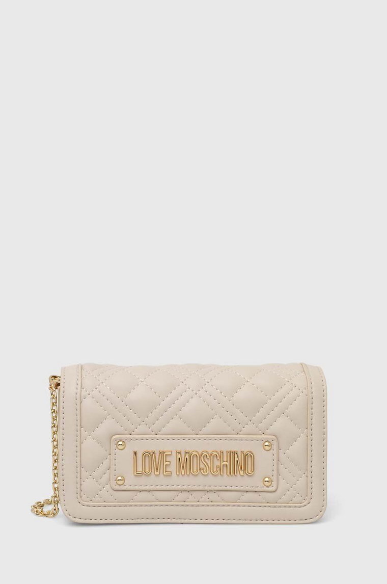 Love Moschino kopertówka kolor beżowy JC5681PP1ILA0110