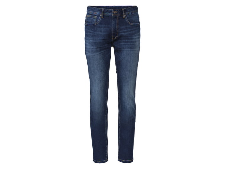 LIVERGY Jeansy męskie z bawełną, slim fit (56 (40/32), Niebieski)