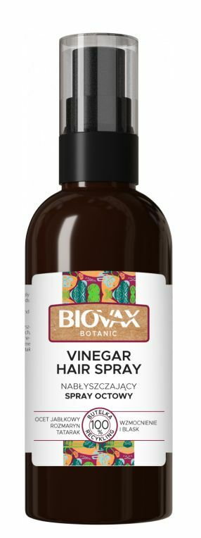 Biovax - Spray nabłyszczający do włosów z octem jabłkowym 200ml