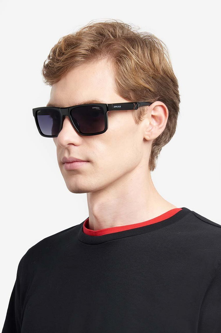 Carrera okulary przeciwsłoneczne męskie kolor czarny CARDUC 021/S