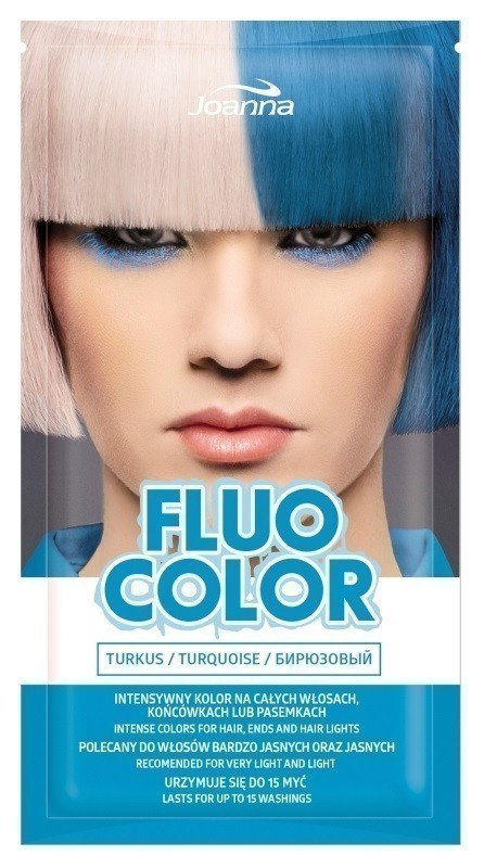 Joanna Fluo Color Turkus - szamponetka koloryzująca 35ml