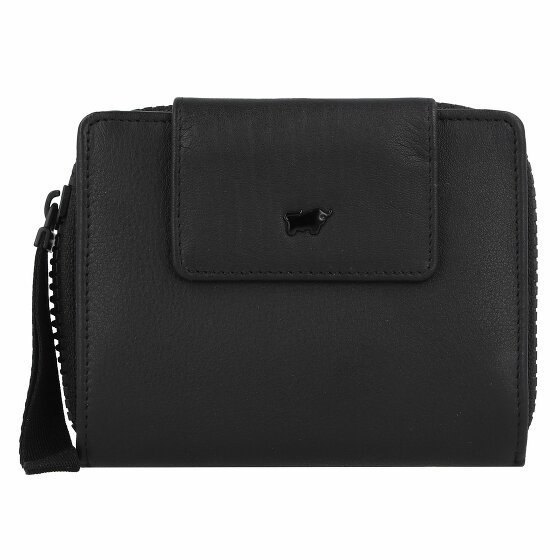 Braun Büffel Capri Wallet Leather 12 cm schwarz