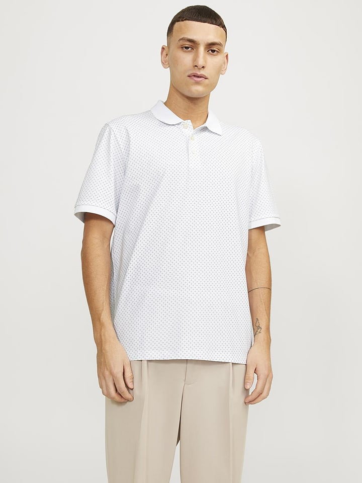 Jack & Jones Koszulka polo w kolorze biaÅym