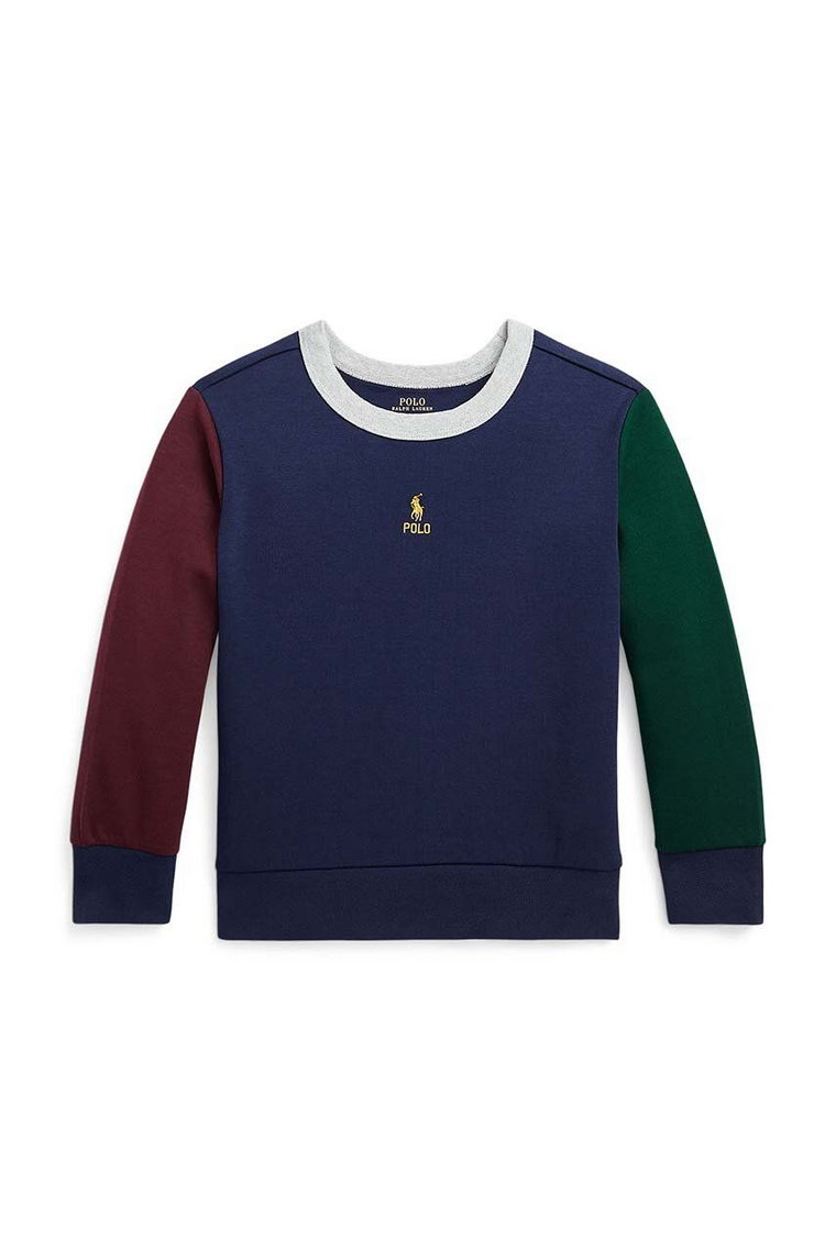 Polo Ralph Lauren bluza dziecięca kolor granatowy z aplikacją