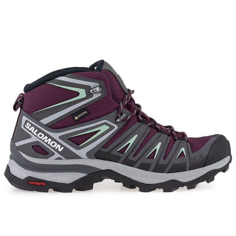 Buty Salomon X Ultra Pioneer Mid L47170600 - bordowo-szare