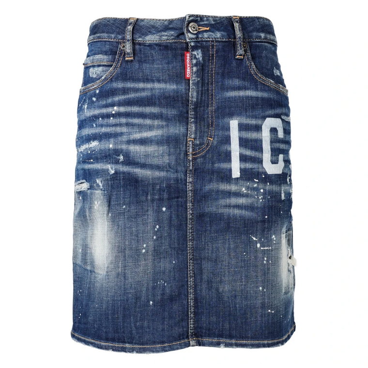 Denim Skirts Dsquared2