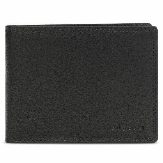 bugatti Valencia Wallet RFID Leather 13,5 cm schwarz