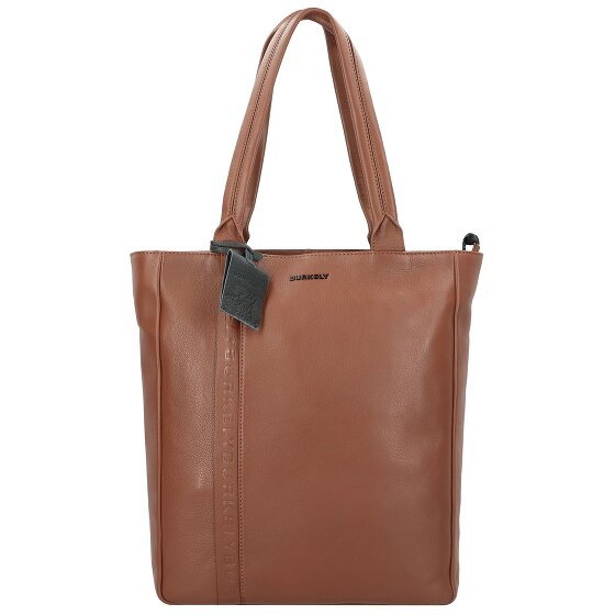 Burkely Torba skórzana Bold Bobby Shopper z przegrodą na laptopa 32 cm cognac