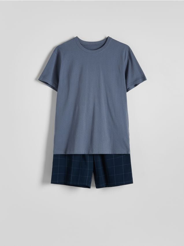 Reserved - Dwuczęściowa piżama - jasnoszary