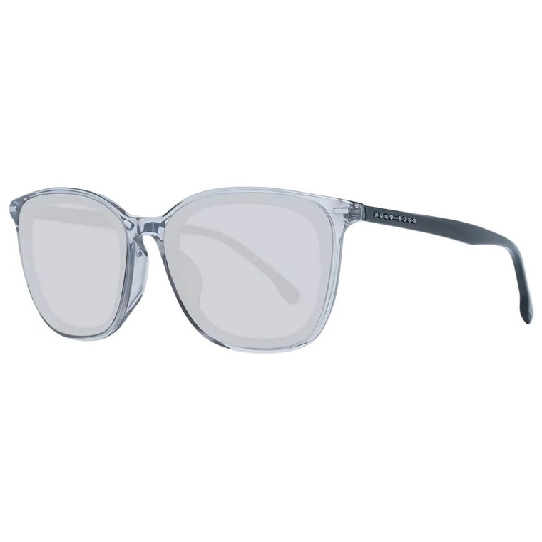Szare okulary przeciwsłoneczne dla mężczyzn Hugo Boss