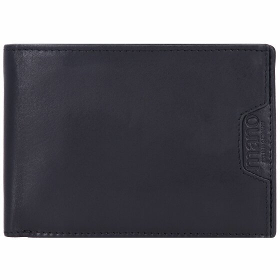 mano Don Marco Wallet RFID Leather 12 cm schwarz