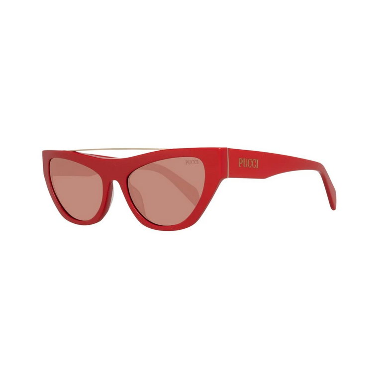 Czerwone Okulary Przeciwsłoneczne Cat Eye z Ochroną UV Emilio Pucci