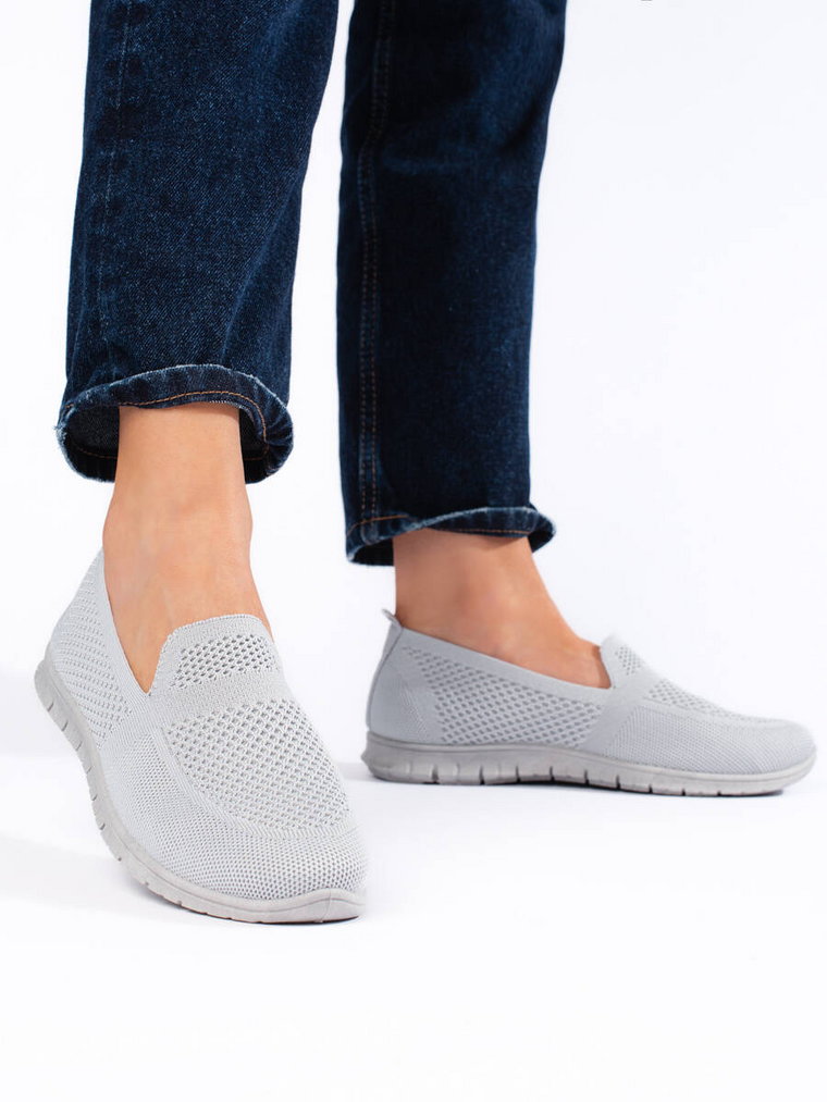 Wsuwane trampki slip on szare