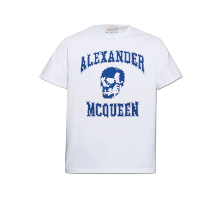 T-shirt z logo Alexander McQueen
