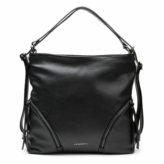 Lazarotti Milano Skórzana torba na ramię 36 cm black