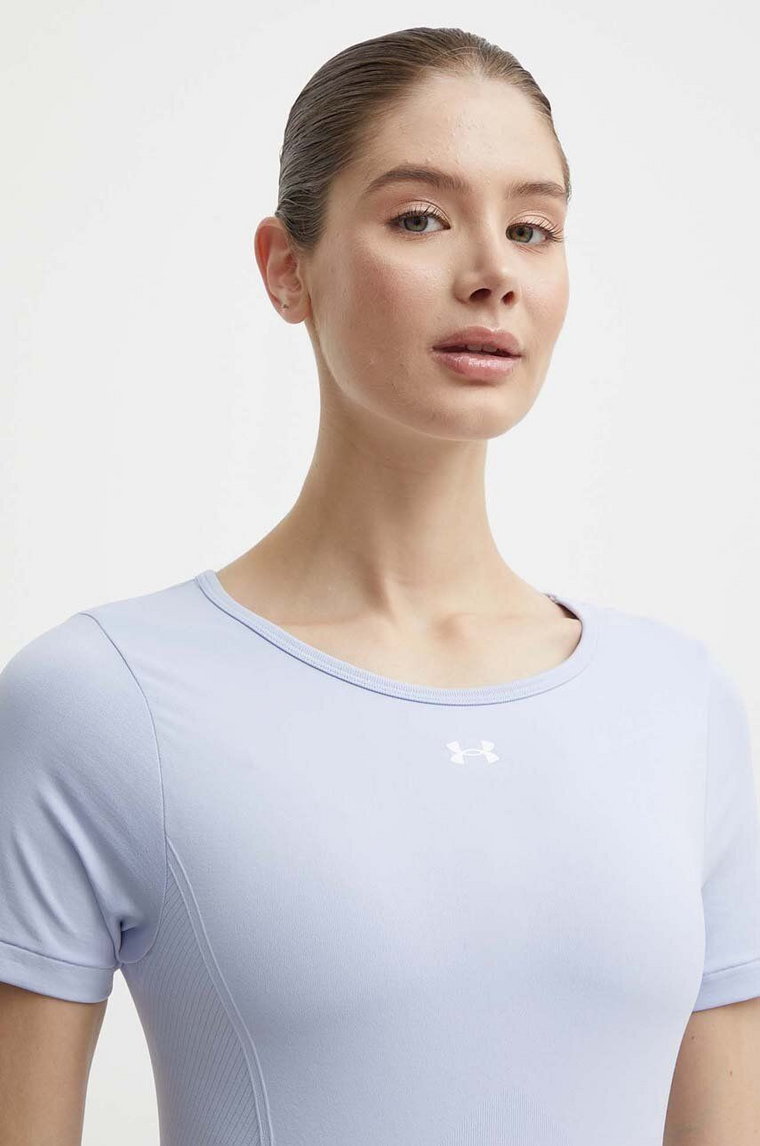 Under Armour t-shirt treningowy kolor fioletowy