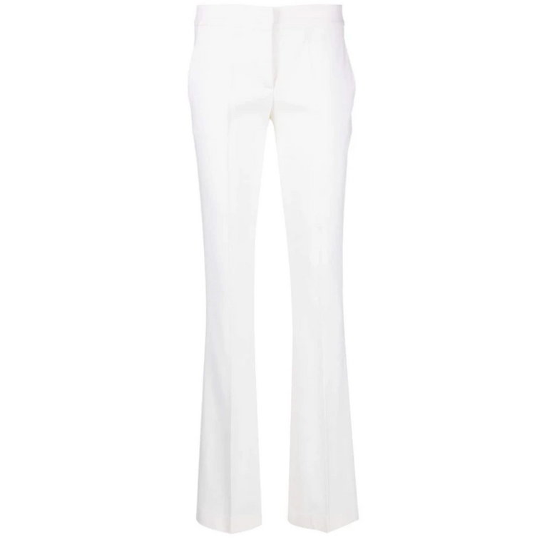 Rozszerzone Spodnie w kolorze białym Blumarine