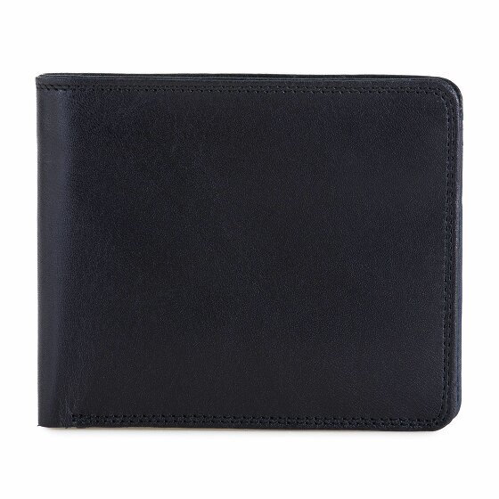 Mywalit Skórzany portfel RFID 11 cm black-blue