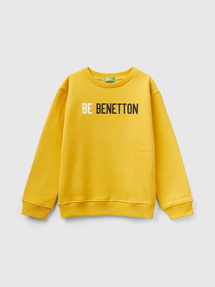 Benetton Bluza w kolorze żółtym