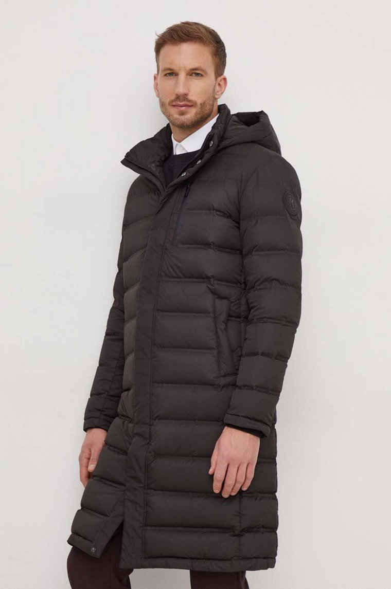 Karl Lagerfeld kurtka puchowa męska kolor czarny zimowa