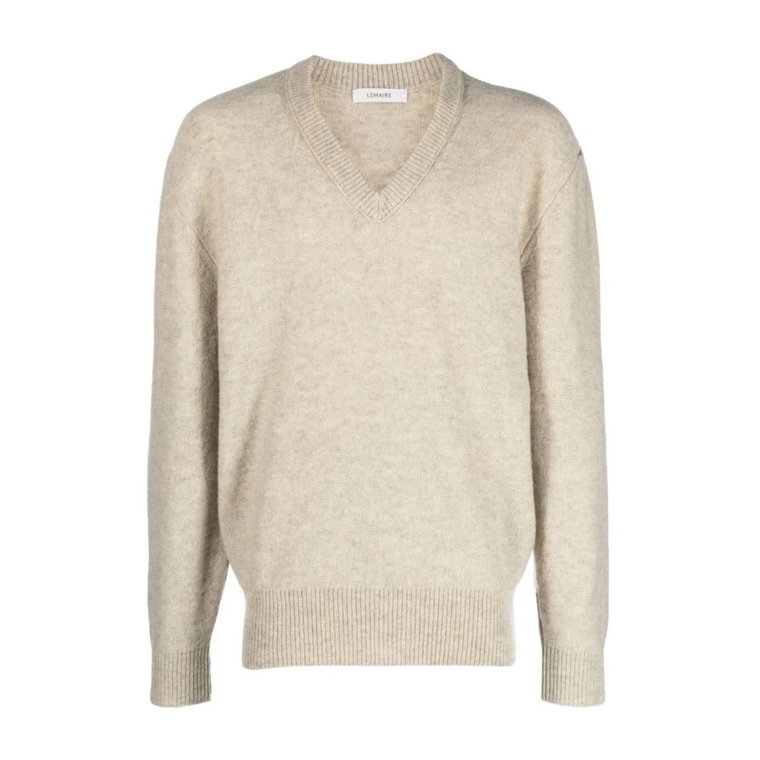 Chalk V-Neck Sweater Lemaire